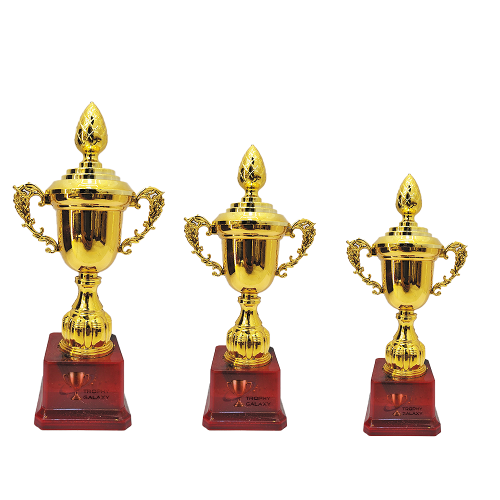 Trophy Galaxy 11, 10 & 9 Inch Golden Cup Trophy – Premium Awards for Sports, Schools & Corporate Events
