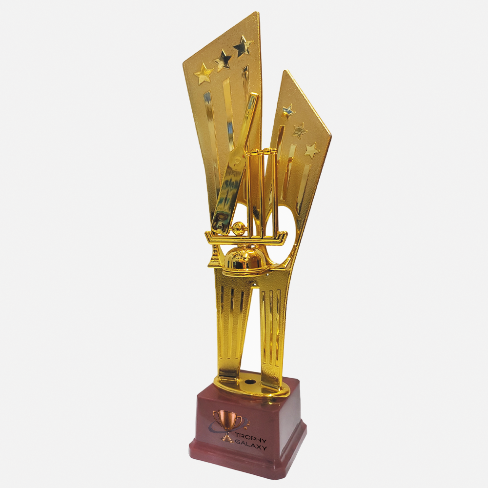 Trophy Galaxy 16 Inch Golden Cricket Trophy – Premium Tall Award for Tournaments & Sports Events