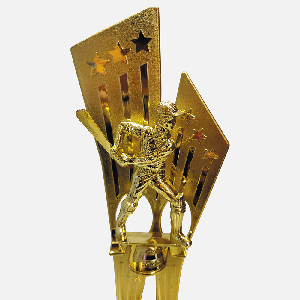 Trophy Galaxy 16 Inch Golden Cricket Trophy – Premium Tall Award for Tournaments & Sports Events