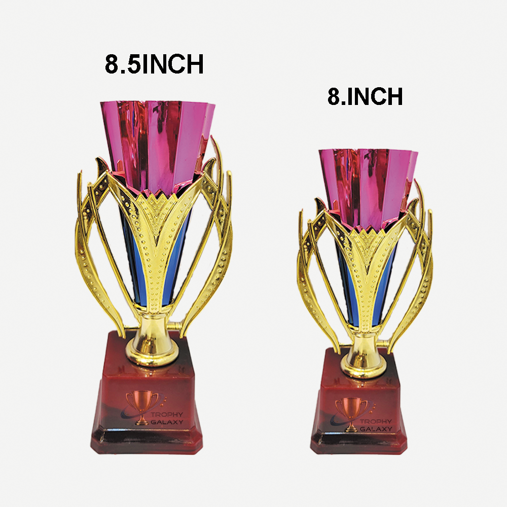 Trophy Galaxy 8 & 8.5 Inch Colorful Trophy Set – Premium Awards for Sports, Competitions & Events