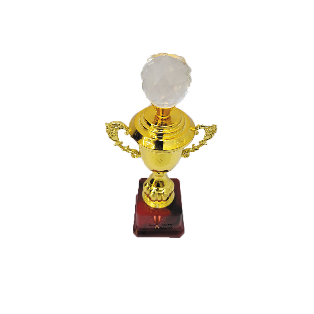Trophy Galaxy 9-Inch Premium Golden Trophy with Crystal Top – a perfect blend of elegance and prestige