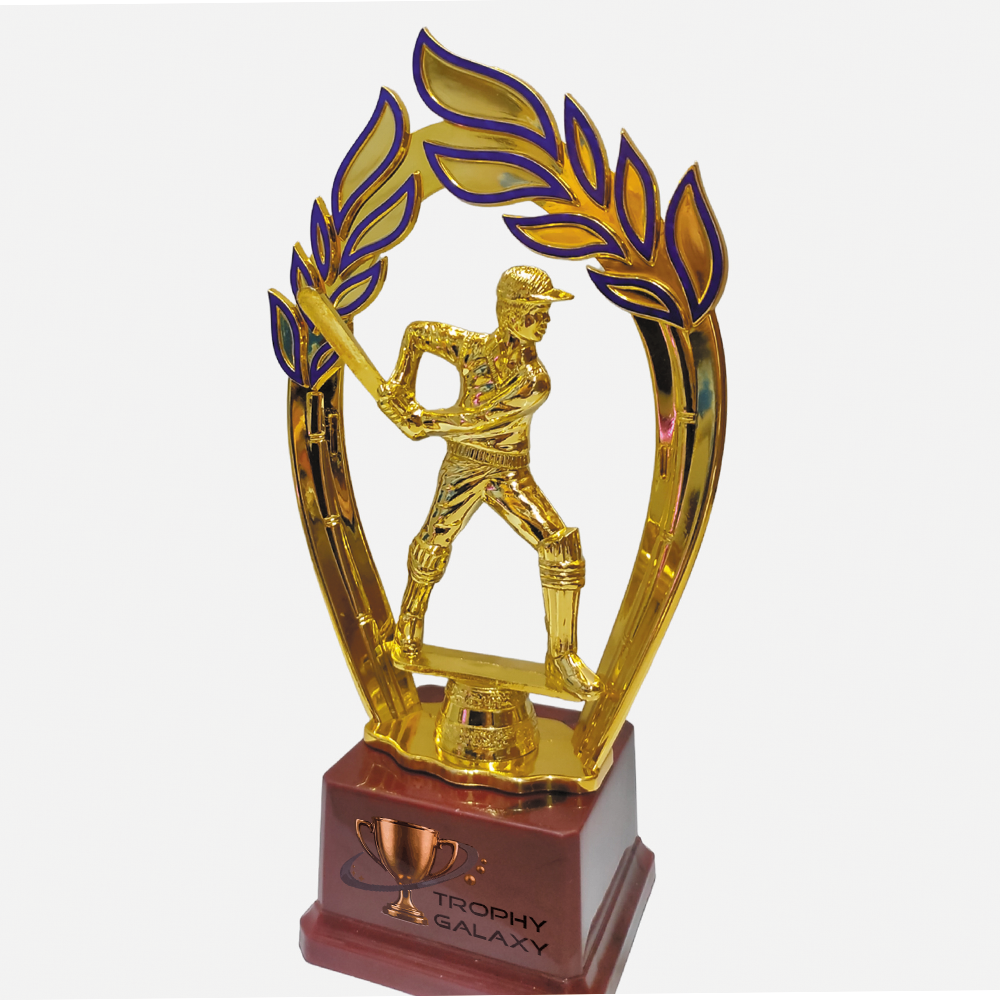 Trophy Galaxy Premium 11.5 Inch Gold Cricket Trophy – Elegant Award for Tournaments & Achievements