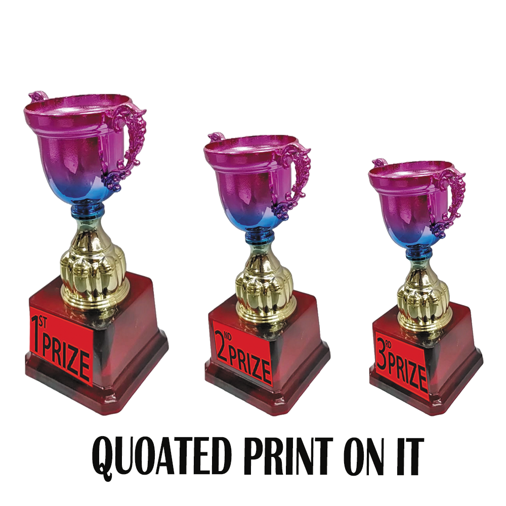 Trophy Galaxy Premium Cup Trophy Set – 9 Inch, 8 Inch & 7 Inch  1st, 2nd & 3rd Prize Awards