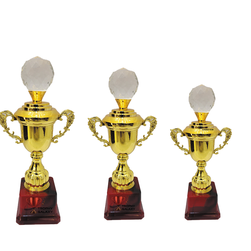 Trophy Galaxy Premium Golden Cup Trophy with Crystal Top, designed to make celebrations unforgettable