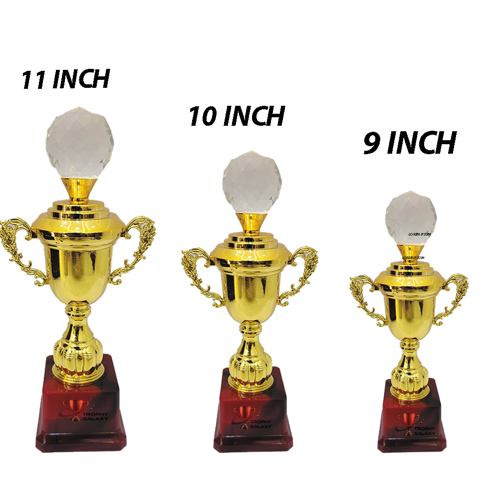 Trophy Galaxy Premium Golden Cup Trophy with Crystal Top, designed to make celebrations unforgettable