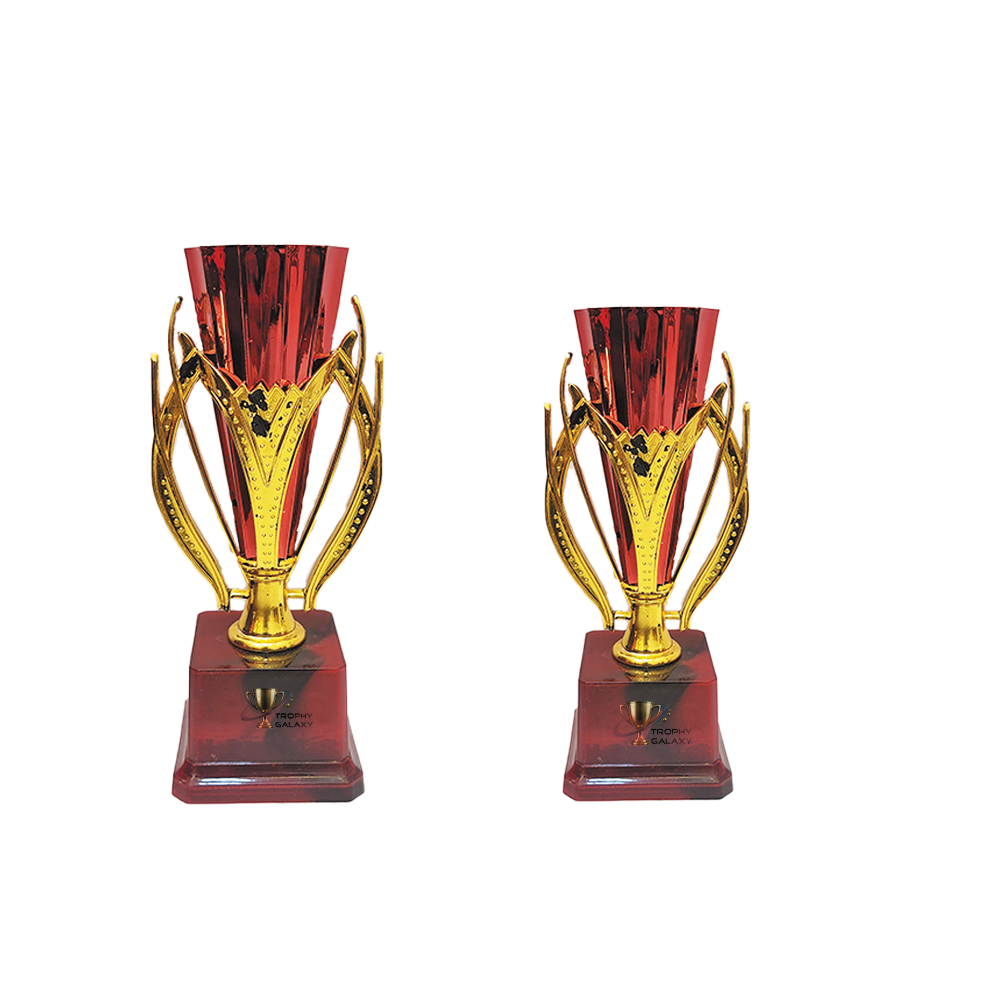 Trophy Galaxy Red Cone Trophy, designed to celebrate excellence and achievement in style.