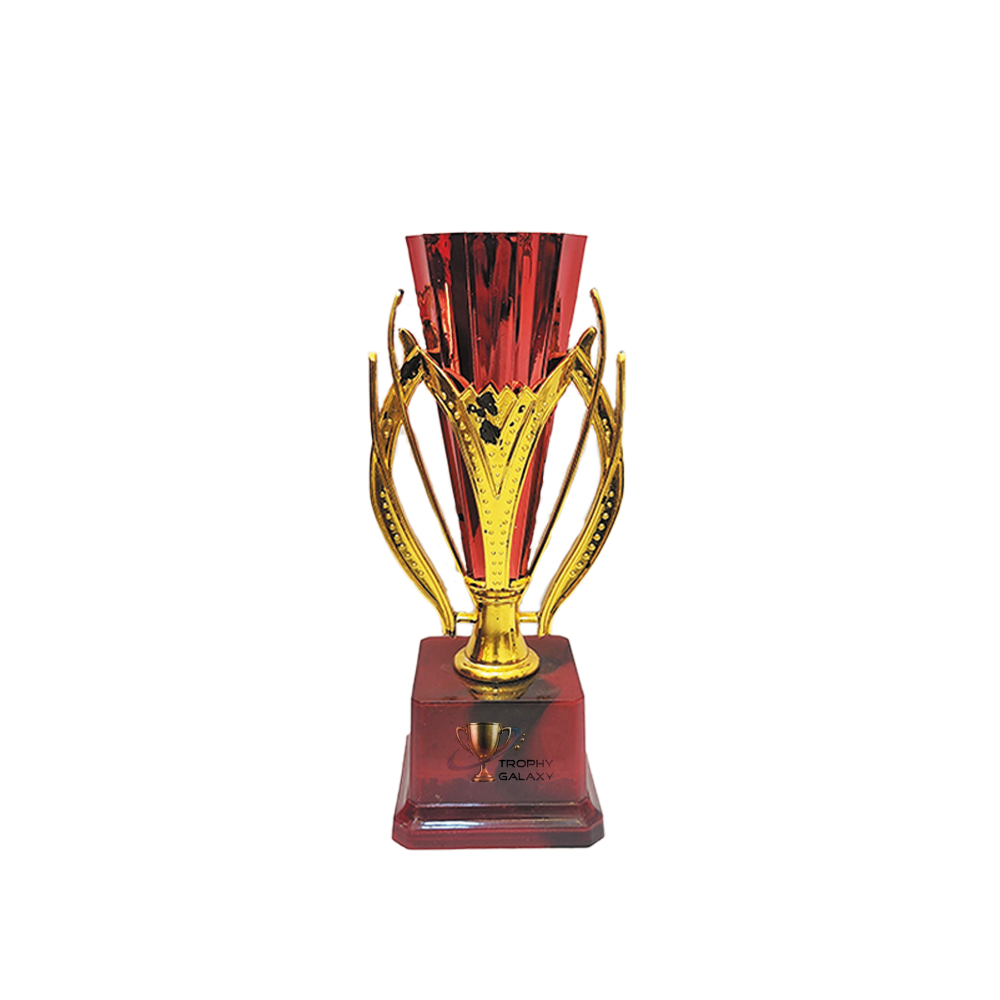 Trophy Galaxy Red Cone Trophy, designed to celebrate excellence and achievement in style.