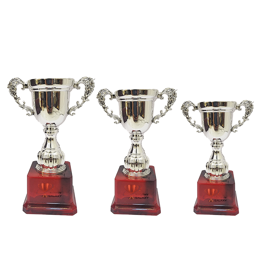 Trophy Galaxy Silver Cup Trophy Series – available in 9 Inch, 8 Inch, and 7 Inch sizes.