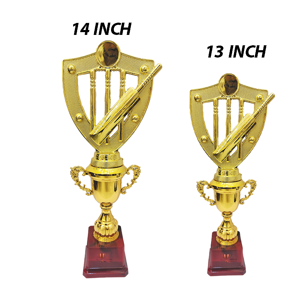 Trophy Galaxy Stump Cricket Trophy, available in 13-inch and 14-inch sizes